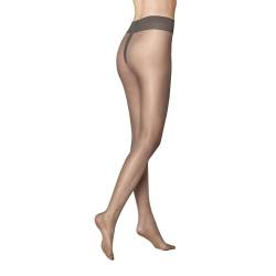 KUNERT Damen Strumpfhose Moonlight 15 transparent schimmernd 15 DEN Mandel 1004 42/44 von KUNERT