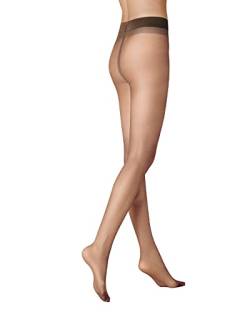 KUNERT Damen Strumpfhose Mystique 20 transparent 20 DEN Mandel 1004 38/40 von KUNERT