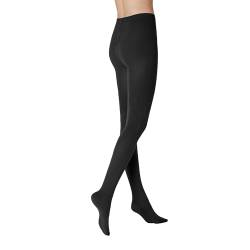 KUNERT Damen Strumpfhose Sensual Cotton wärmend 130 DEN Black 0070 36/38 von KUNERT