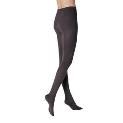 KUNERT Damen Strumpfhose Sensual Cotton wärmend 130 DEN Carbon 3420 42/44 von KUNERT