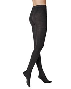 KUNERT Damen Strumpfhose Sensual Merino feuchtigkeitsregulierend 150 DEN Black 0070 40/42 von KUNERT