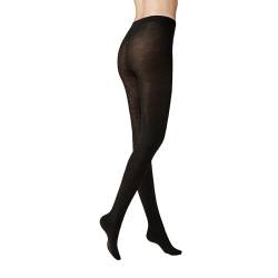 KUNERT Damen Strumpfhose Soft Wool Cotton wärmend Black 0070 38/40 von KUNERT