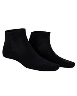 KUNERT Herren Sneaker Socken Richard weich Black 0070 47/50 von KUNERT