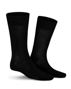 KUNERT Herren Socken Clark druckfreier Bund Black 0070 43/46 von KUNERT