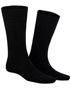 KUNERT Herren Socken Homesocks ohne Gummifäden Black 0070 43/46 von KUNERT