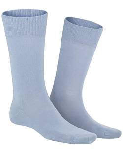 KUNERT Herren Socken Richard druckfreier Bund Light-blue 8040 39/42 von KUNERT