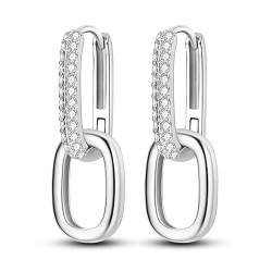 KUNSIR Silber Ohrringe für Damen Ohrringe, 1 Paar 925 Sterling Silber Ohrstecker Hypoallergen für Frauen und Mädchen von KUNSIR