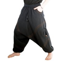 KUNST UND MAGIE Haremshose Bequeme Goa Cargo Haremshose für Herren/Unisex Pluderhose Baggy von KUNST UND MAGIE