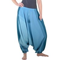 KUNST UND MAGIE Haremshose Unisex Haremshose onesize Bunt Hippie Goa Fair Boho Baggy Pluder-Hose von KUNST UND MAGIE