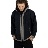 KUNST UND MAGIE Kurzjacke Kunst und Magie Unisex Baumwolljacke mit Fleecefutter und Kapuze von KUNST UND MAGIE