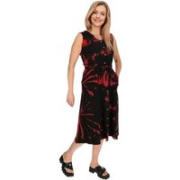 KUNST UND MAGIE Latzhose Kleid Batik Sommerkleid Baumwoll Kleid Boho Ibiza Hippie Tie Dye von KUNST UND MAGIE