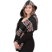 KUNST UND MAGIE Strickmütze Damen Kapuzenschal Loop Schal Hoodie Schalmütze Poncho Wolle von KUNST UND MAGIE