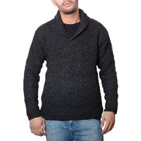 KUNST UND MAGIE Sweatshirt Herren Strickpullover Wollpullover+Schalkragen warmes Fleecefutter von KUNST UND MAGIE