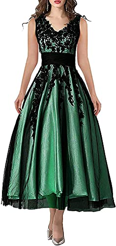 KURFACE Mother of Bride Kleider Plus Size Maxi Formal Abendkleid Abschlussball Kleider für Damen, Smaragd (ärmellos), 34 von KURFACE