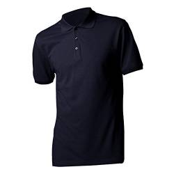 KUSTOM KIT Klassisch Schlank Passen Superwash Kurz Ärmel Polo T-Shirt - Marine (XL) von KUSTOM KIT