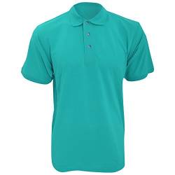 KUSTOM KIT Workwear Herren Polo-Shirt, Kurzarm (3XL) (Türkis) von KUSTOM KIT