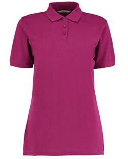 Klassisches Polo-Shirt mit Superwash für Damen Gr. 42, magenta von KUSTOM KIT