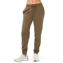 KUT/SO Damen Jogginghose mit Taschen - Essential Cozy Fleece Sweatpants für Damen, Burnt Olive, X-Klein von KUT/SO