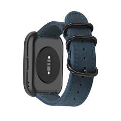 Armbänder für Amazfit Bip 5 ArmBand, PU Weich Leder mit Schnalle Rostfreiem Stahl Armband für Amazfit Bip 5 Armbänder für Herren Damen Armband mit Amazfit Bip 5 (C) von KUWAI