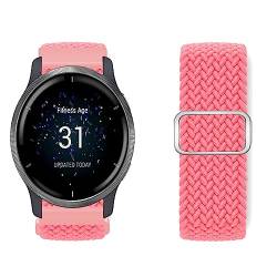 Band für Garmin Vivoactive 4S/Vivomove 3S Armband Nylon Gewebt Loop Band für Garmin Vivoactive 4S/Vivomove 3S Armband Atmungsaktiv Schiebeschließe Armband für Garmin Vivoactive 4S/Vivomove 3S (H) von KUWAI