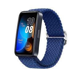 Band für Huawei Band 8 Armband Nylon Gewebt Loop Band für Huawei Band 8 Armband Atmungsaktiv Sport Schiebeschließe aus Edelstahl Armband für Huawei Band 8 Armband (F) von KUWAI