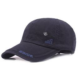 Kuyou Vintage Cotton Basecap Snapback Caps Outdoor Baseball Kappe Mütze, Navy, Einheitsgröße von KUYOU