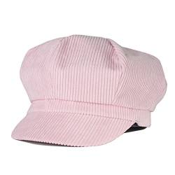 Kuyou Winter Gatsby Newsboy Barett Cap Schirmmütze Kappe Hut (Rosa) von KUYOU