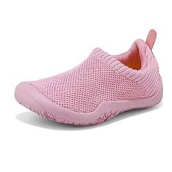 KVbabby Hausschuhe Junge Mädchen Kinderschuhe für Drinnen rutschfeste Leichte Hüttenschuhe Pantoffeln für Kleinkinder,C-Pink,33 EU von KVbabby