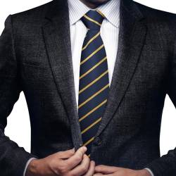 KWJEIULSOQ Schwarze Krawatte Krawatten für Herren, Clip-On Krawatten Verstellbarer Krawatten für Herren Krawatte mit Gummizug Krawatte Blau Krawatte für Büro Oder Festliche Veranstaltungen (A) von KWJEIULSOQ