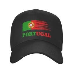 KWQDOZF Baseballkappe mit Portugal-Flagge für Männer und Frauen verstellbar Klassische Papa-Mütze Trucker-Kappe für Laufen Outdoor-Aktivitäten von KWQDOZF
