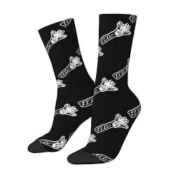 KWQDOZF Giraffe, süße Afrika-Socken, lustige Neuheits-Crew-Socken, Geschenk für Männer, Frauen, Teenager von KWQDOZF