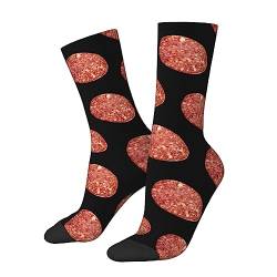 KWQDOZF SALAMI Socken, lustige Neuheits-Crew-Socken, Geschenk für Männer, Frauen, Teenager von KWQDOZF