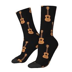 KWQDOZF Ukulele-Socken, lustige Neuheits-Crew-Socken, Geschenk für Männer, Frauen, Teenager von KWQDOZF