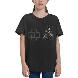 Mädchen-Sommer-Kurzarm-T-Shirts, Coole Tops, T-Shirts, Schwarz, S von KWQDOZF