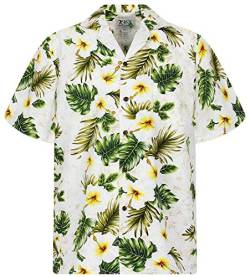 KY's Original Hawaiihemd, 3-Farben, weiß, 4XL von KY's