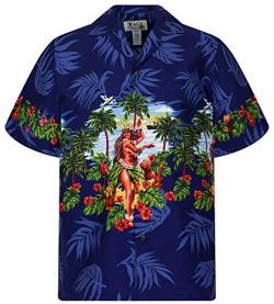 KY's Original Hawaiihemd, Hula, blau, XL von KY's