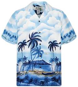 KY's Original Hawaiihemd, Palmbeach, blau, L von KY's