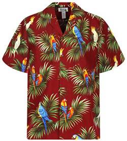 KY‘s Original Hawaiihemd, Papagei Allover, rot, 3XL von KY's