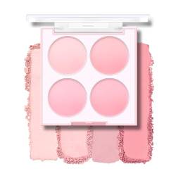 KYDA Blush Powder, Pigmented & Blendable Cream Blusher, Pink Peach Matte Blusher Palette for Cheeks Make Up Vegan &Cruelty Free-01 von KYDA