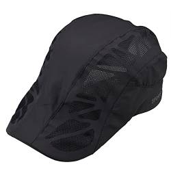 KYEYGWO Atmungsaktive Mesh Schirmmütze für Herren und Damen, Gatsby Newsboy Flatcap Outdoor Sonnenhut Einstellbare Sportmütze Freizeit Barette Cap Sommer Kappe, Schwarz von KYEYGWO