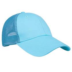 KYEYGWO Halb Atmungsaktive Mesh Baseball Cap aus Baumwolle, Verstellbar Einfarbig Baseballkappe Outdoor Sonnenhut Freizeit Sportmütze Klassisch Baseballmütze für Herren und Damen, Blau von KYEYGWO