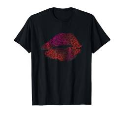 Lippen mit Leopardenmuster T-Shirt von KaSeRa