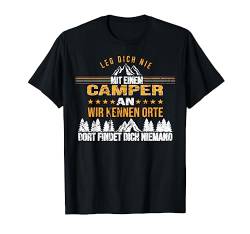 Lustiger Spruch Wohnwagen Camping Camper Rentner Vintage T-Shirt von KaSeRa