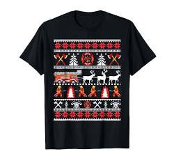 Witziges Weihnachten Feuerwehr Ugly Christmas T-Shirt von KaSeRa