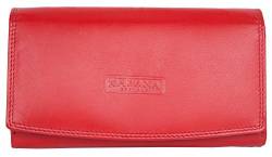 Damen Weinrot Weichleder Brieftasche - Portemonnaie Kabana von Kabana