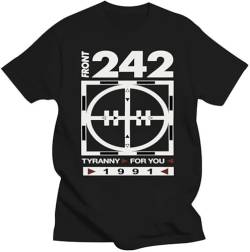 Front 242 Tyronny for You Mens Cosuol Tops Cotton T Shirt Black XXXL von Kabe