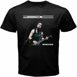 Wayne Static Static X The Frontman Rhythm Guitar Programming O-Neck 100% Cotton Casual Unisex T-Shirt Black M von Kabe