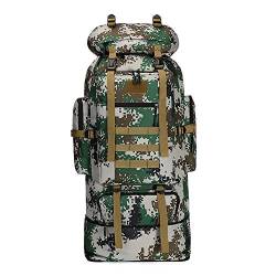 Kabxhueo Trekkingrucksack Herren 100L Outdoor Rucksack Wanderrucksack Militär Armee Rucksack Wasserdicht Survival Rucksack Reiserucksack Molle Tactical Backpack fur Camping Trekking Wander von Kabxhueo