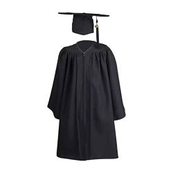 Abschluss Talar Doktorhut und Quaste 2023, Inklusive 1 Robe + 1 Hut + 1 Quaste + 2023-Stempel, für High School und Bachelor, Unisex-Abschlusskleider von Kacey