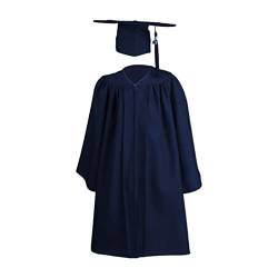 Abschluss Talar Doktorhut und Quaste 2023, Inklusive 1 Robe + 1 Hut + 1 Quaste + 2023-Stempel, für High School und Bachelor, Unisex-Abschlusskleider von Kacey